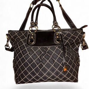 Dooney & Bourke Black and Gold Tote Bag